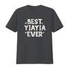 Best YiaYia Ever Floral Family Love Hearts Yia T Shirt Vintage Washed Breathable Stylish Streetwear Stretched Homme Graphic