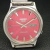 GENUINE VINTAGE SEIKO 5 AUTOMATIC 7S26A JAPAN MENS RED DIAL WATCH A702355-5