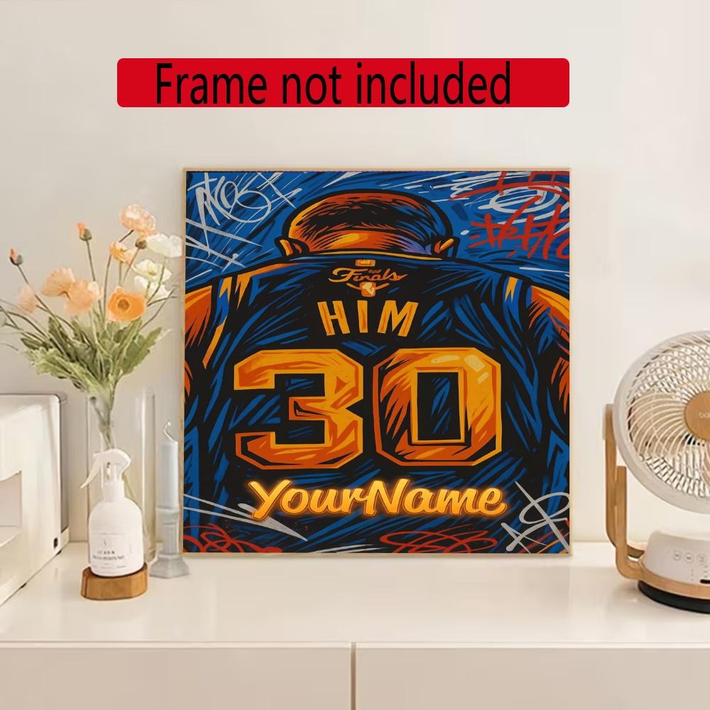 Curry Personalized Name Round Diamond Painting Kit Diamond Embroidery Painting Rhinestones Mosaic Frameless Handwork Decoration Arts