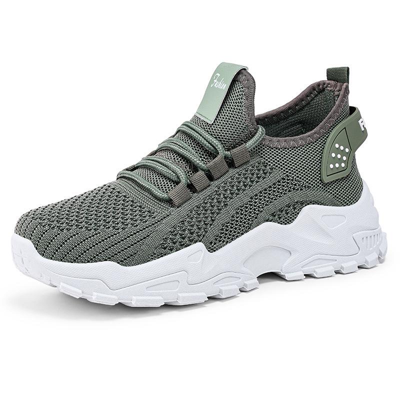 Damen Übergröße Atmungsaktive Höhenvergrößernde Schnür-Sneaker - Leichte Low-Cut Weiche Sohle (Größe 43)