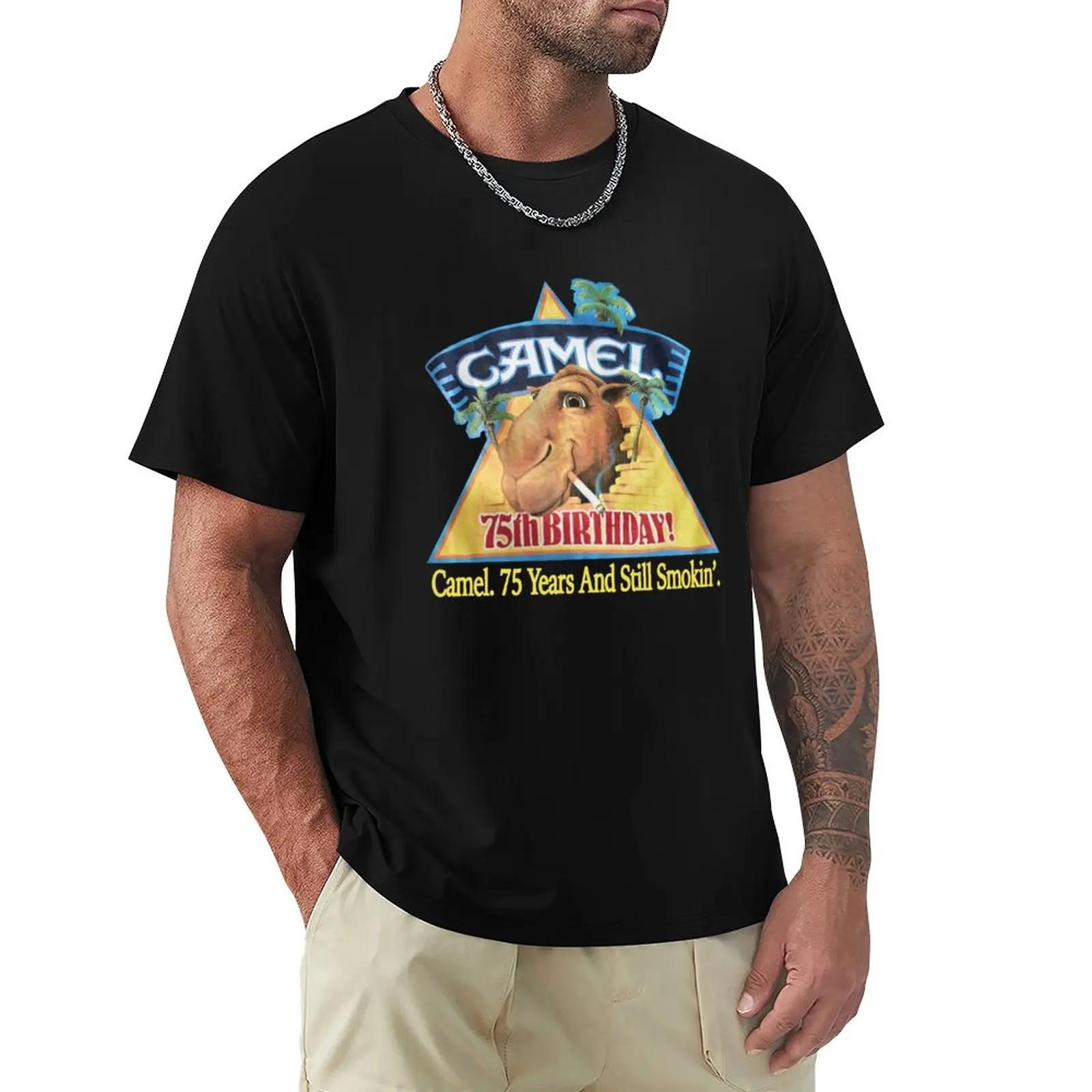 Camel Cigarettes Pocket Gray Deadstock Joe Camel T-Shirt blanks tees mens funny t shirts S разноцветный