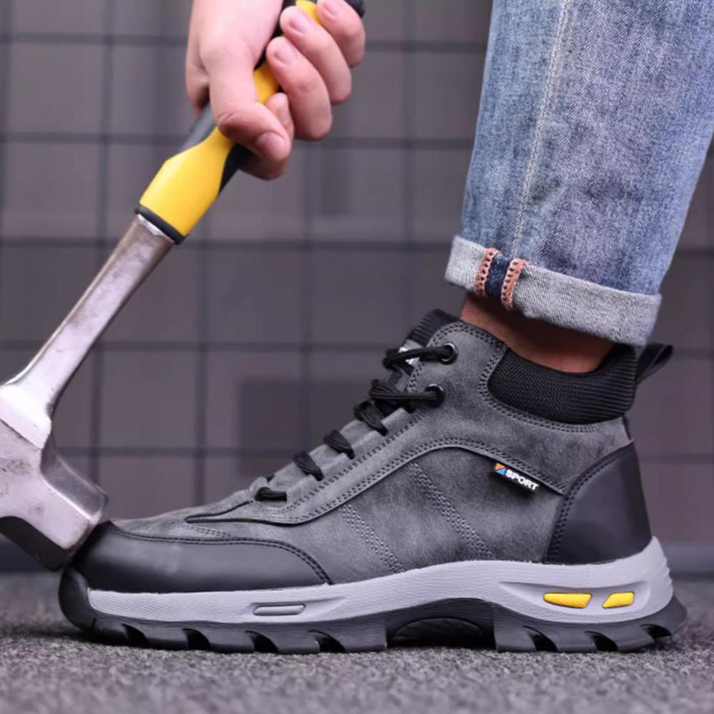 New Indestructible Shoes Men Boots Steel Toe Shoes Puncture-Proof Safety Shoes Men Work Boots Protection Shoes Winter Boots Male