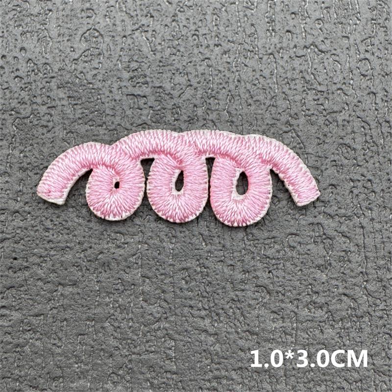 Cute Cartoon Small Embroidery Patches For Clothing Candycherry Patch Iron On Patches On Clothes Fusible Patch Stickers Badges