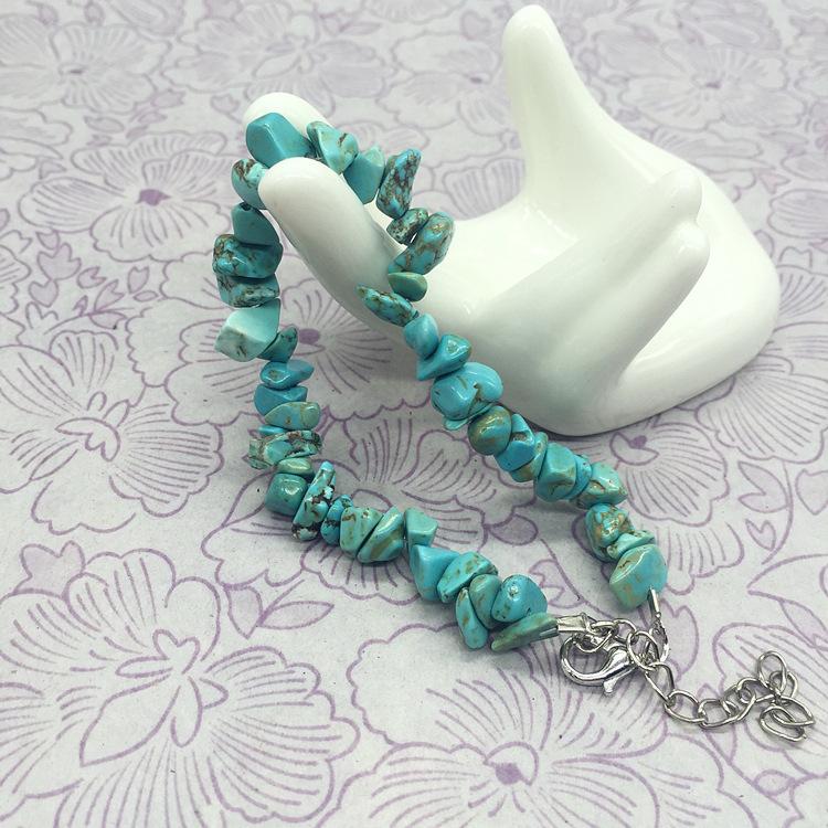 Natural tourmaline powder amethyst pomegranate lapis lazuli obsidian gravel bracelet, a variety of irregular women's jade bracelets