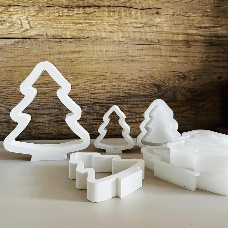 Forma na ozdobę biurka Elastyczna forma silikonowa na wydrążoną dekorację choinkową Formy gipsowe Materiały do wyrobu biżuterii