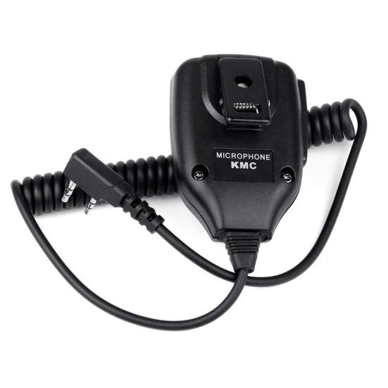 2-Pin Handheld PTT Lautsprechermikrofon Mikrofon für Baofeng Retevis Kenwood TYT Wouxun