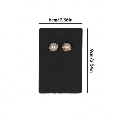 50pcs Necklace Earrings Ear Studs Packaging Card Blank Jewelry Display Card Kraft Paper Card For Jewelry Packaging