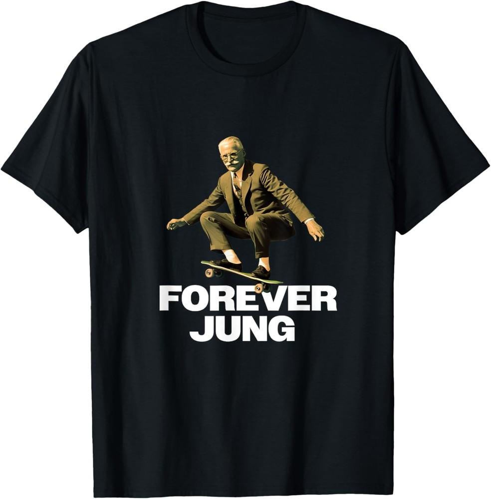 Forever Jung - Забавная футболка с дизайном Психоаналитик Унисекс L