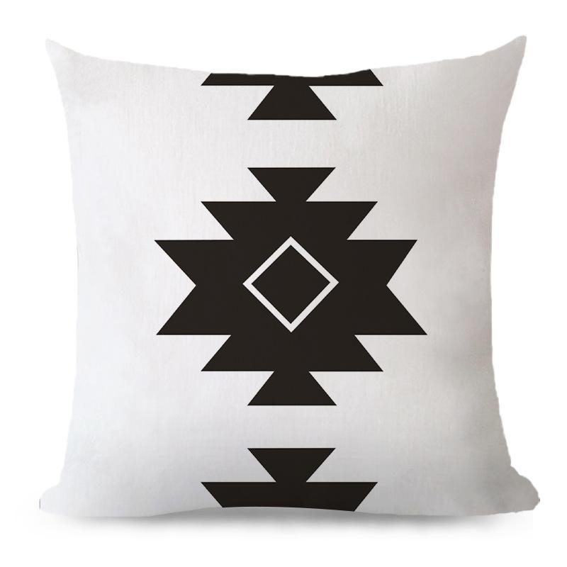 Kissenbezug im nordischen Stil, geometrische Linien, Sofarückenkissenbezug für Wohnzimmer, Kissen aus Baumwolle und Leinen, Autokissen