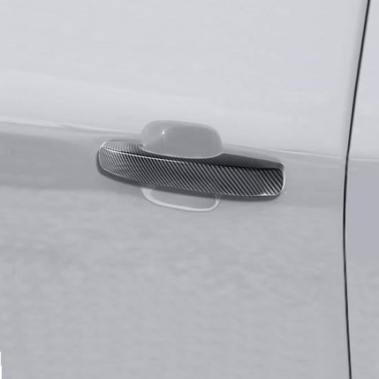 Door Handle Cover For Ford Ranger -2025 Carbon Molding Trim W Smart Key hole