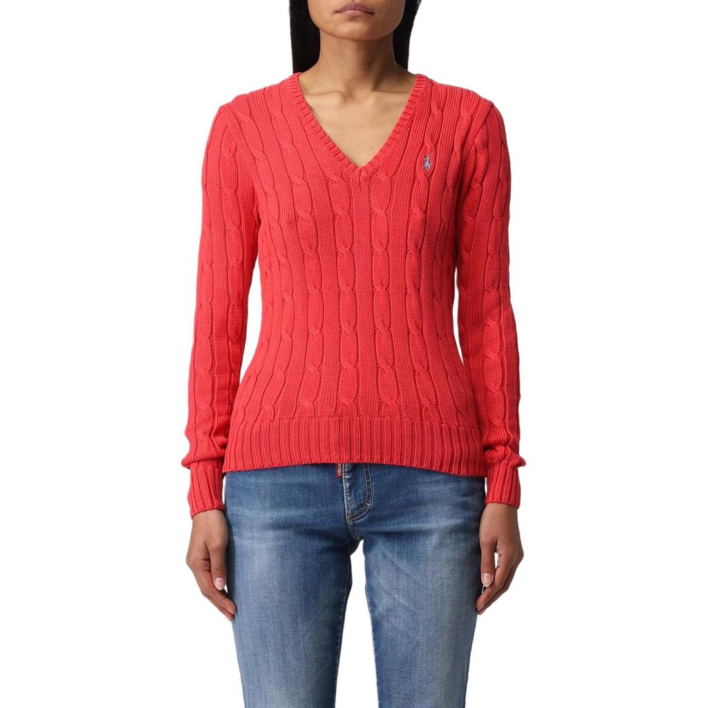 Polo Ralph Lauren SS22 Chunky Knit Sweater Women sweater Red 211580008-077