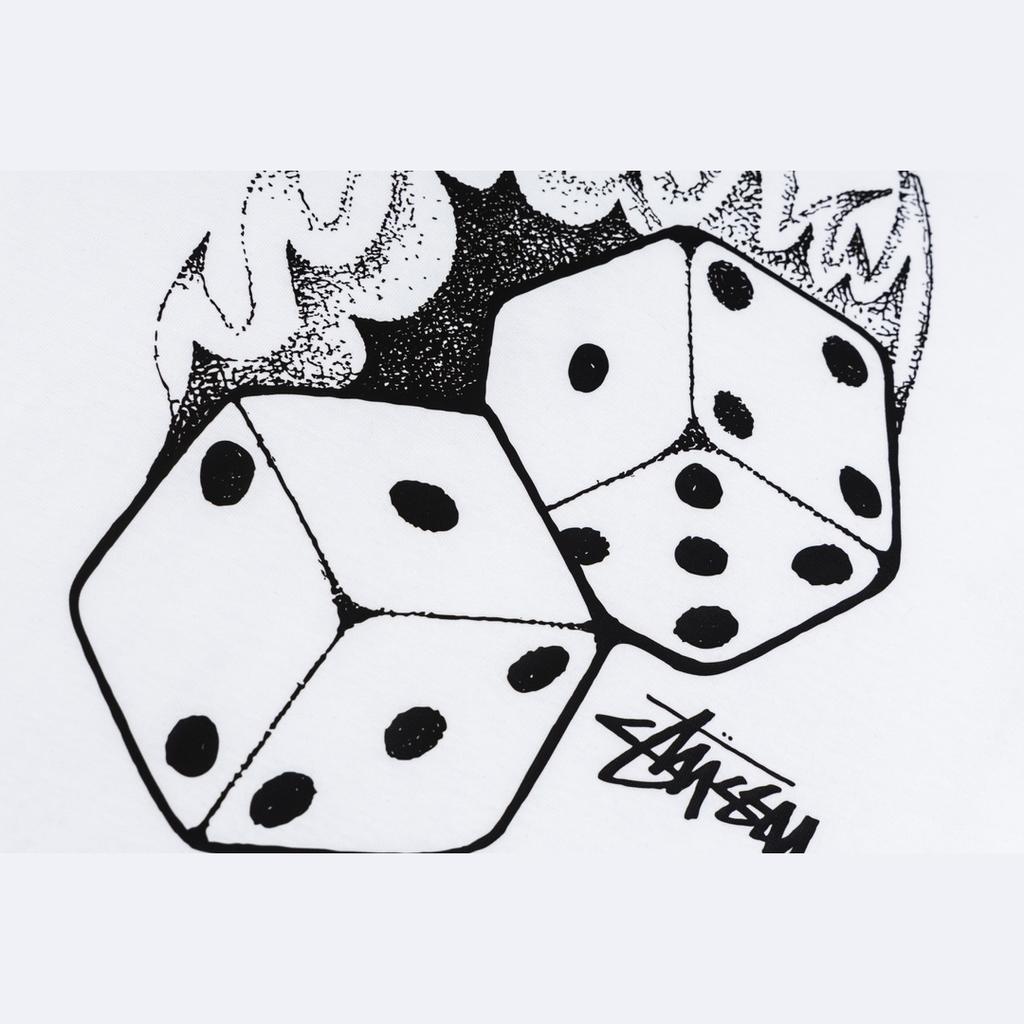 Stussy 2025 Sommer Neues hochwertiges Rundhals-T-Shirt aus Baumwolle für Männer und Frauen mit Retro-Flammenwürfel-Briefdruck-Paar-T-Shirt