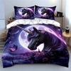 Unicorn-Themed Fantasy Night Decor Exquisite Three-Piece Bedding Set Gift For Kids And Adults
