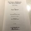 [USED] Foreign book score THE TALES OF HOFFMANN