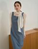 GIEMAR Half Neck Tie Blouse Ivory