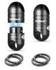 Keychain Magnetic Release Load Button Magnet Strong Lock Function Separable Quick Release Keychain Stylish Rotation Car Keychain Titanium Black 2