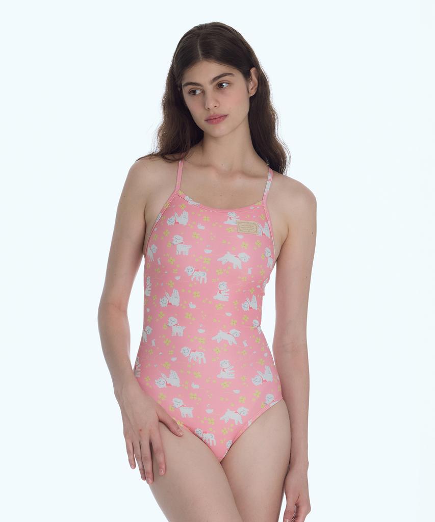 Lupeulupeu [Molly Blanket_Salmon Pink] One-Piece Swimsuit
