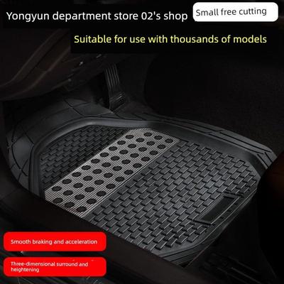 New Car Floor Mats for the Driver's Seat, Waterproof, Non-Slip, Dirt-Resistant, Customizable Silicone Carpet-Style Foot Mats