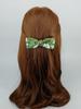 Maia Rose Jacquard Ribbon Pin - D Green