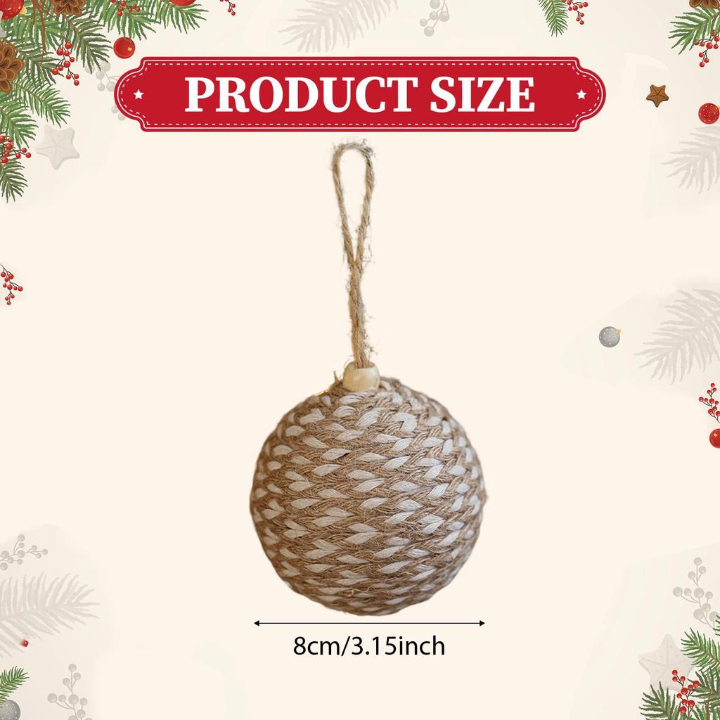 Christmas Ball Ornament Pendant Decor Boho Hanging Xmas for Home Birthday