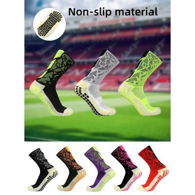 Anti-slip Football Socks Men Women Non-slip Soccer Basketball Tennis Sport Grip Cycling Riding