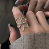925 Sterling Silver Trend Arched Wide Ring For Female Geometry Punk Design Jewelry Asymmetric Gift Dropshipping