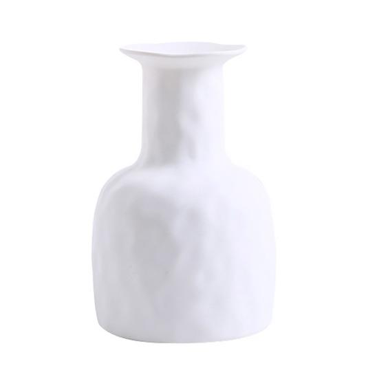 Simple Style Vase Round Geometric Shape Diverse Size Decorative Plastic Vase Room Accents Aesthetic