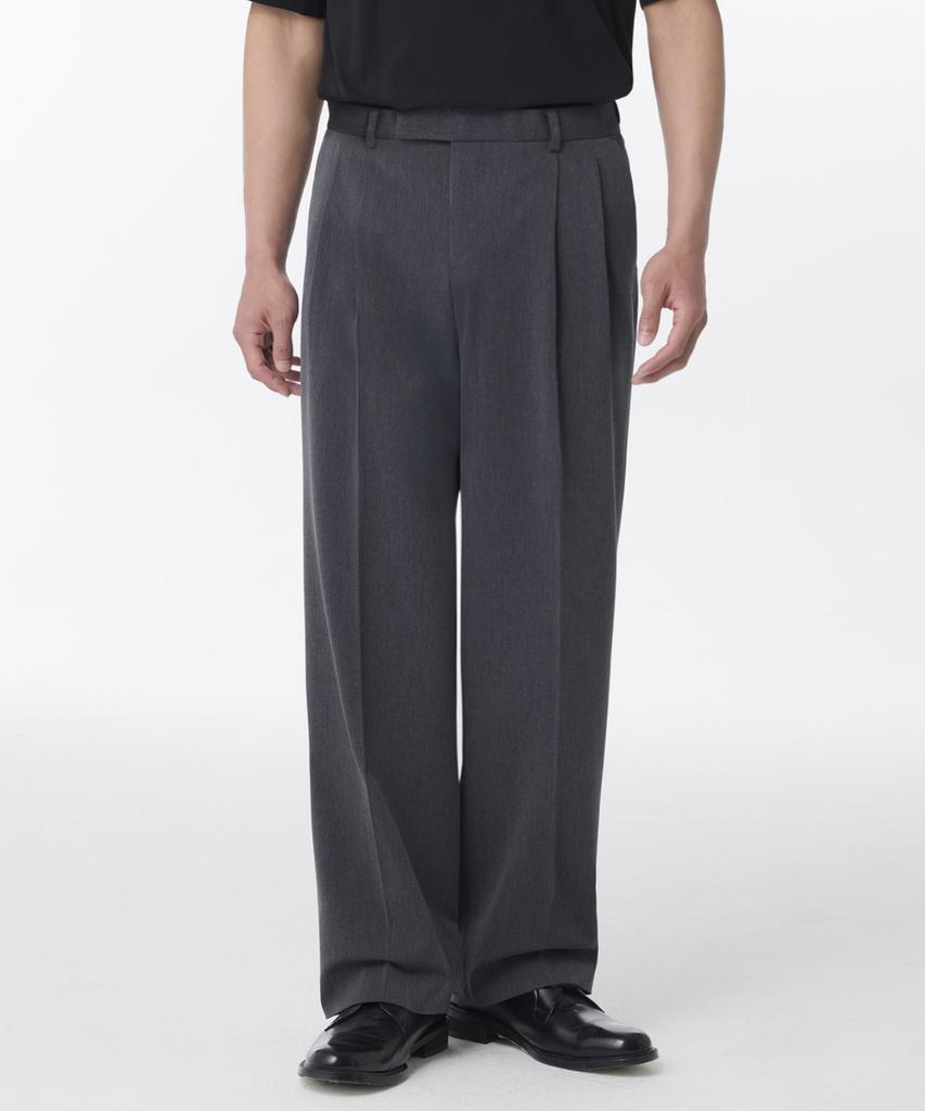 Musinsa Standard Recycled Two-Tuck Wide Hidden Banding Slacks 2-Pack