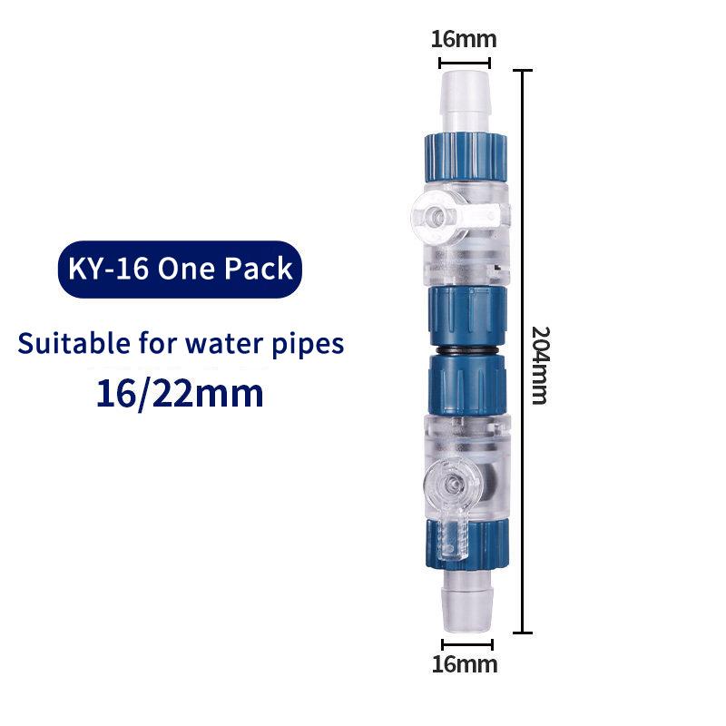Aquarium Filter Water Valve Hose 12Mm/16Mm/20Mm Single/Double Tap Quick Release Connector Fish Tank Filter Replace Accessories