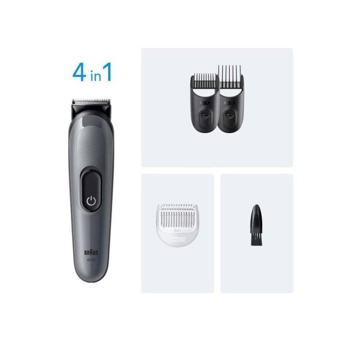 Cortapelos Braun Recargable NiMH 14 ajustes longitud 50min autonomía Negro/Gris