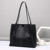 Borsa da Donna in Vera Pelle di Grande Capacità Monospalla Sottospalla Moda Tutto-in-uno Pendolare Primo Strato Pelle Bovina Semplice Tendenza Borsa Tote