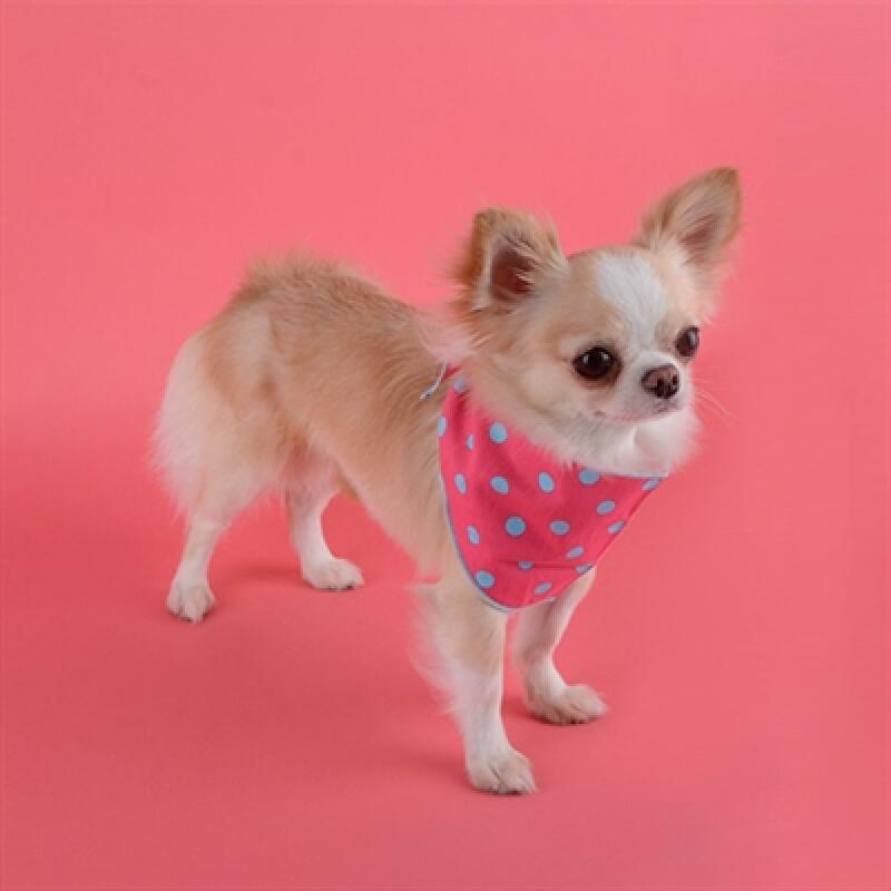 triangle dot scarf pink