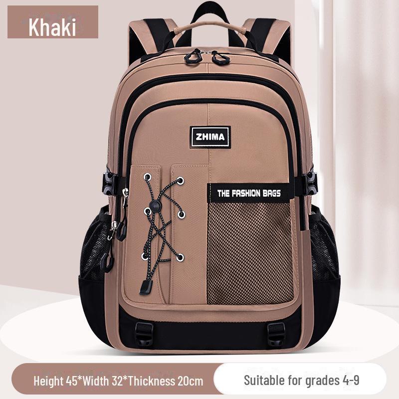 Sesame Baby Junior and Senior High School Students Large-Capacity Stylish Simple Backpack: Lightweight, Versatile, and Ideal for Commuting.