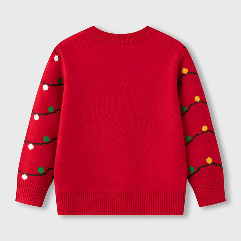 2025 Kids' Winter Christmas Tree Sweater - Boys & Girls Knit Pullover Base Layer