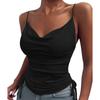 Women Summer V-Neck Color Tank Tops Casual Sleeveless Camis Top Blouse