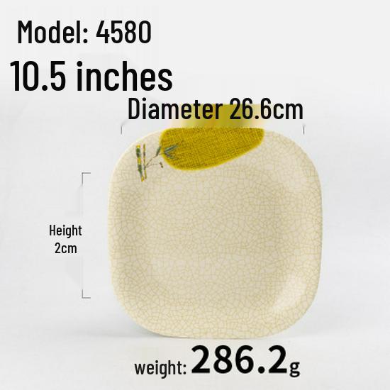 A5 Melamine Restaurant Tableware: Creative Plastic Fast Food & Cold Dish Plate for Hot Pot and Household Use