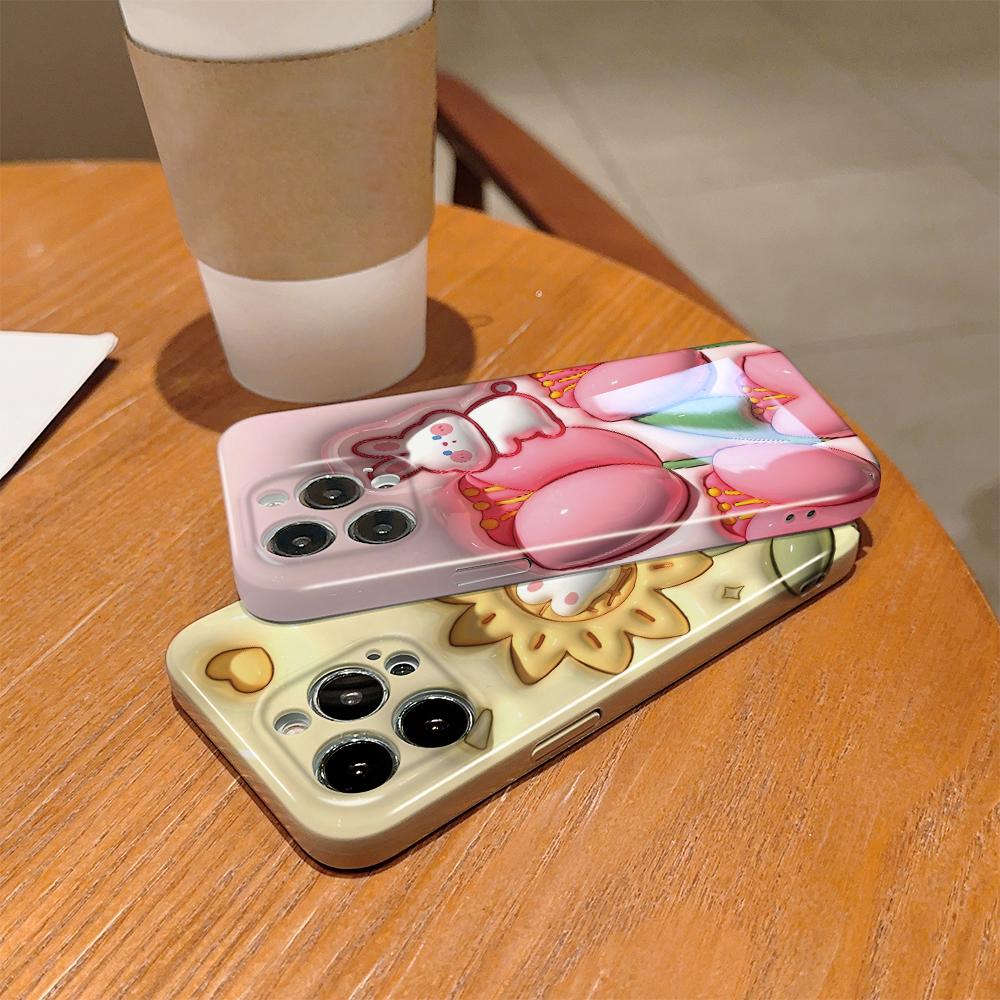 All-inclusive-Film-Telefonhülle, Cartoon-Modedesign, Hartschale, vollständige Abdeckung, stoßfeste Kamera-Schutzhülle für OPPO Realme OnePlus Infinix Tecno