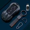 Car Key Case Cover For Mercedes Benz C E A B S Class Gle Gla Glb, Soft Tpu Key Fob Protector With Luxury Zinc Alloy Frame