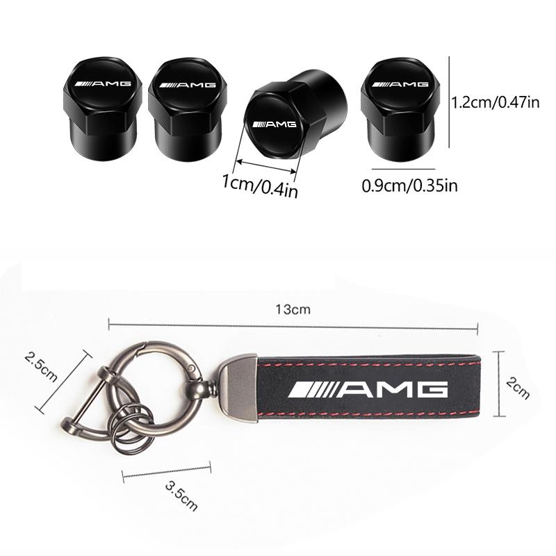 Auto Reifen Felgen Ventilkappen Abdeckung Wildleder Auto Schlüsselanhänger Ring Schlüsselanhänger Für Mercedes Benz AMG W203 W206 W220 W205 W211 W212 W201 W168