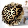 1pc Leopard Print Heart Automatic Folding Umbrella with 8-Rib Windproof Design, Portable Foldable Sunshade Umbrella For Halloween 021
