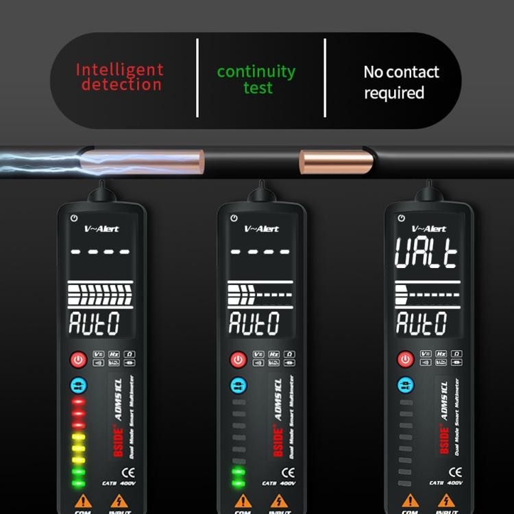 BSIDE Dual-Mode Smart Large-Screen Display Multimeter Electric Pen Portable Voltage Detector, Specification: ADMS1