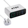 470W GaN Digital Desktop Charger with 140W Smart Display TFT Screen Adapter