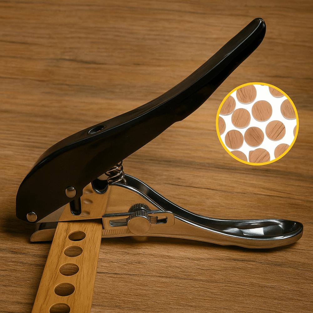 Spring-Loaded Carpentry Single Hole Puncher Edge Band Punching Tool For Wooden