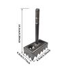 Portable Square Hole Punch Multi-function Rectangle Slot Tool Square Hole Punch Drill Triangle Teeth Square Hole Socket Sloter