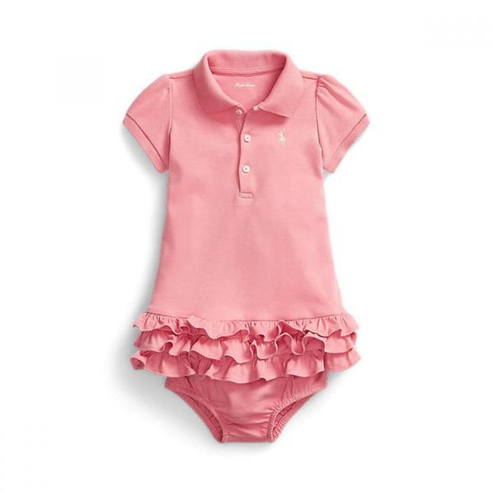 

Polo Ralph Lauren Baby Girls Ruffle Cotton Dress Bloomer Cwpodrsf3d20355650 24M