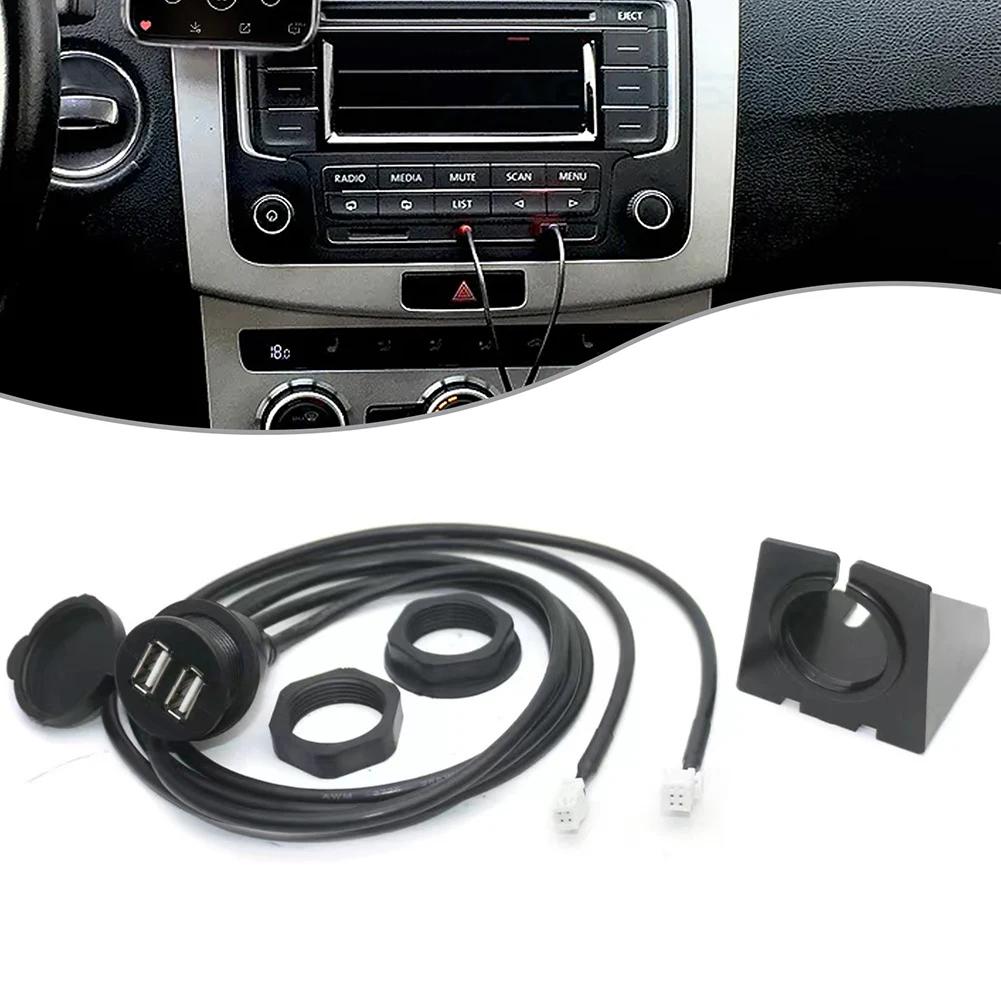 Dash Mount USB Socket Car USB Extension Cable Quick Installation Wear-resistant Anti-corrosion For Direct Installation