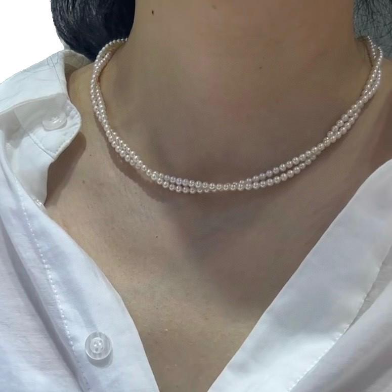 Shanshuihu Freshwater Baby Pearl Necklace - Genuine 3-4mm Pearls