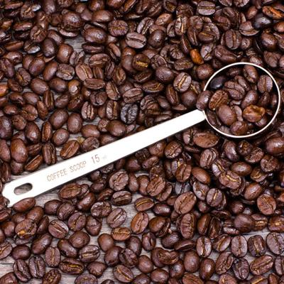 Cucchiaio dosatore in polvere per caffè al latte in acciaio inossidabile con manico lungo da 15 ml/30 ml