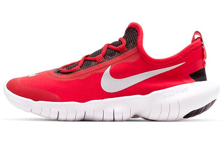 Nike Free RN 5.0 Black Red GS CJ2079-600 37.5