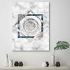 Canvas print, Squares and circles - marble